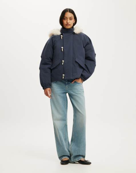 Cotton On Sierra parka jacket in navy - view 1