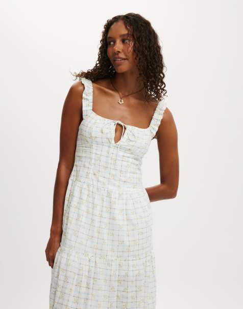 Cotton On Skye corset detail midi dress in multi - view 1