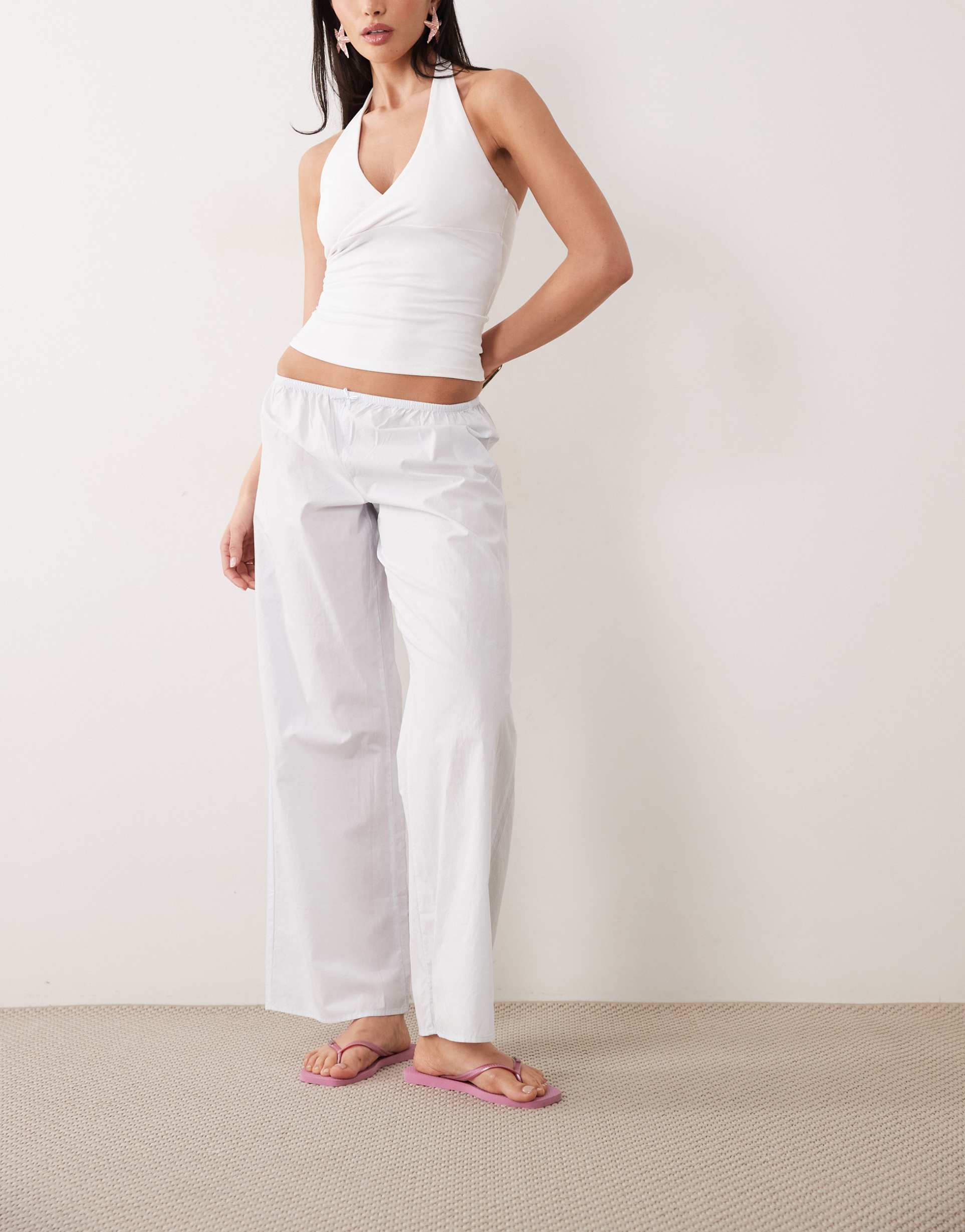 cotton on sleep airy soft pants in cloud blue