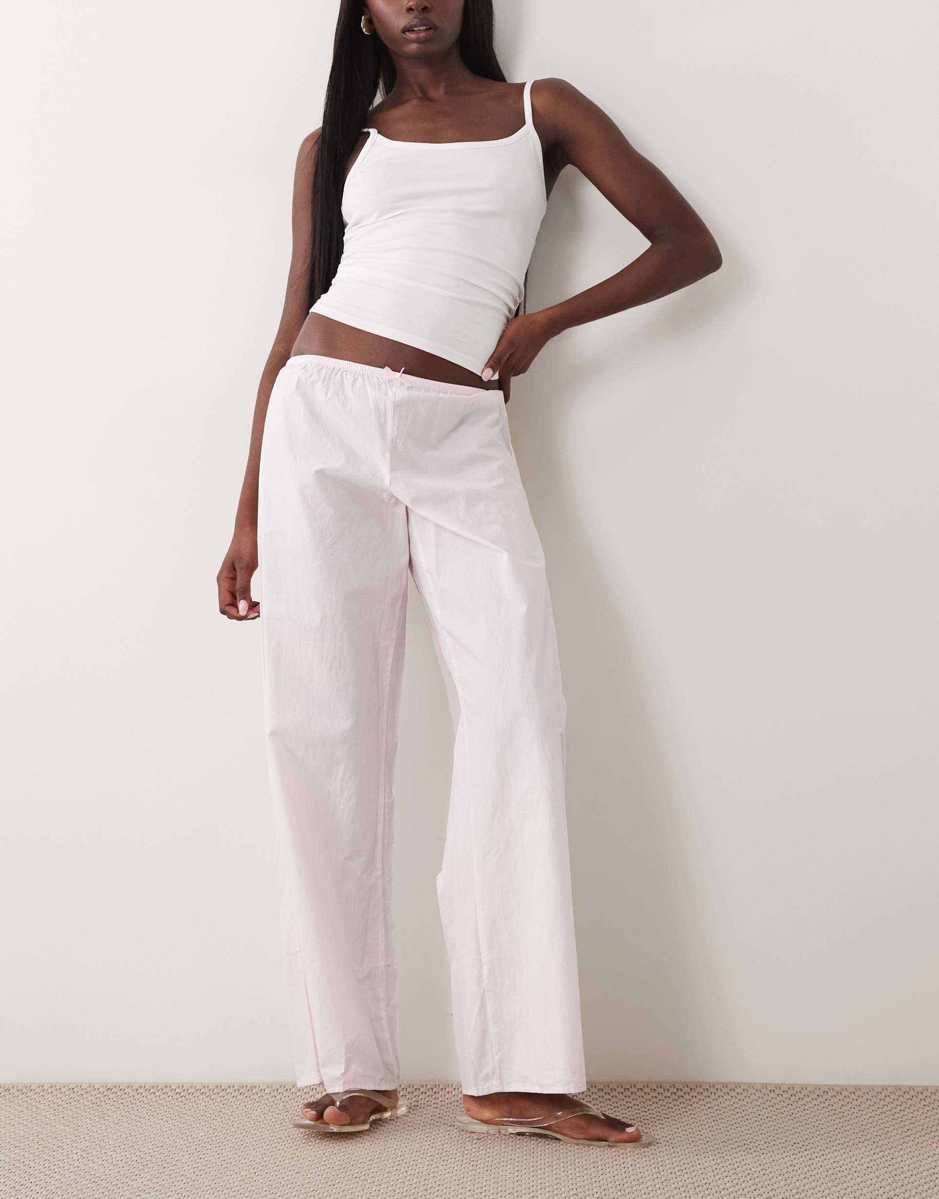 cotton on sleep airy soft pants in pink kiss