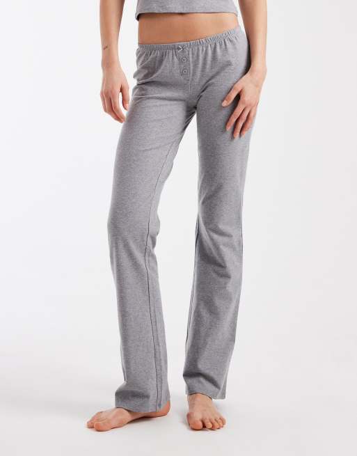 Cotton On - Sleep Recovery - Broek met elastische taille in gemêleerd lichtgrijs, deel van co-ord set, 2 van 5
