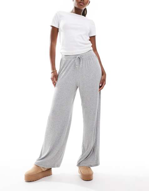 Cotton On – Sleep Recovery – Gråmelerad pyjamasbyxor med avslappnad passform - view 1
