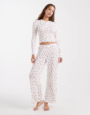 Cotton On Sleep Recovery Henley Long Sleeve Top In Multi