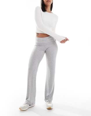 Cotton:on Cotton On Sleep Recovery Lounge Roll Waist Pants In Gray-green
