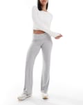 [Cotton:On] Cotton On Sleep Recovery lounge roll waist pants in grey-Green 4XL GREY MARLE RIB