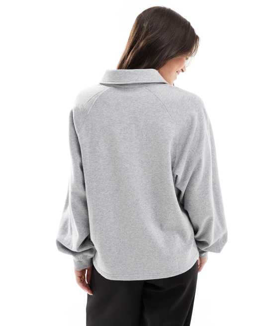 Cotton On sleep recovery oversized collared lounge fleece sweater, 2 of 4
