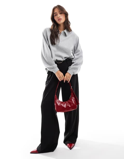 Cotton On sleep recovery oversized collared lounge fleece sweater, 4 of 4