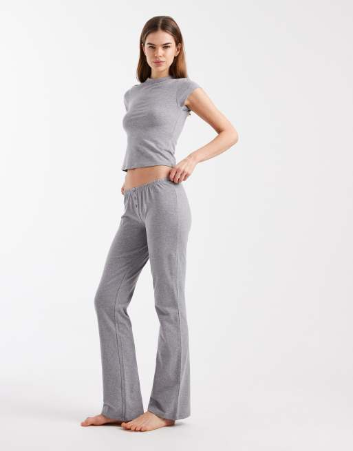 Cotton On - Sleep Cloud - T-shirt mini soffice grigio chiaro mélange in coordinato, 3 di 3