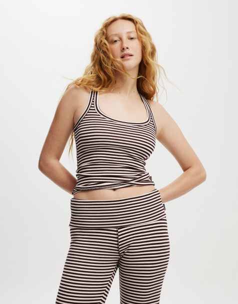 Cotton On Sleep recovery racer back tank top in multi - MULTI - view 1