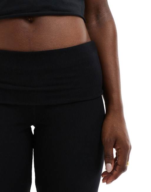 Cotton On sleep recovery roll-waist lounge trousers in black, 5 of 5