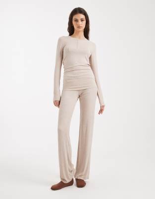 Cotton On Sleep Recovery Roll Waist Pants In Neutral