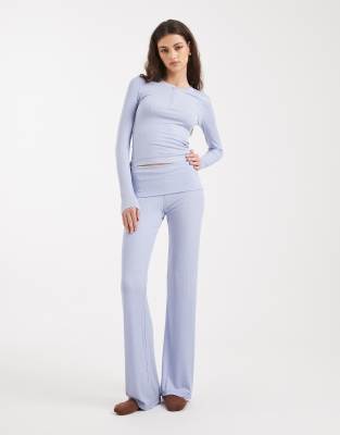 Cotton On Sleep Recovery Roll Waist Pants In Blue