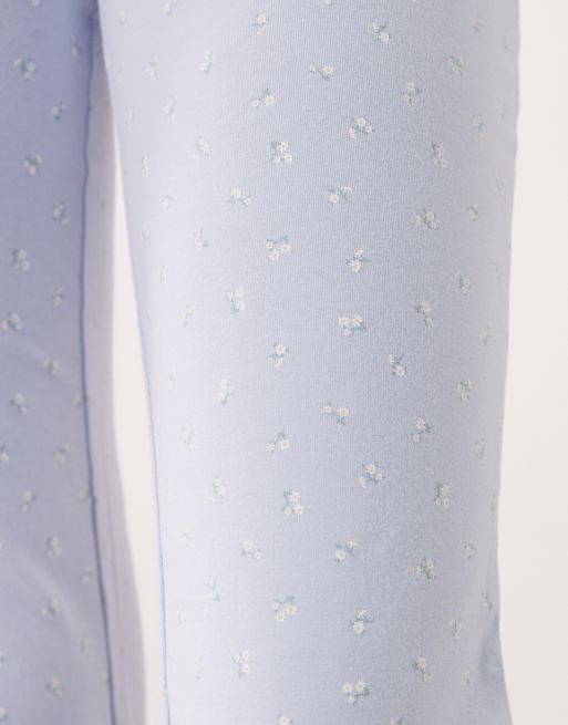 Cotton On sleep recovery roll waist trouser in violet blue co-ord, 4 of 5
