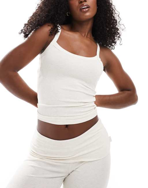 Cotton On sleep recovery scoop pajama top in butterscotch 