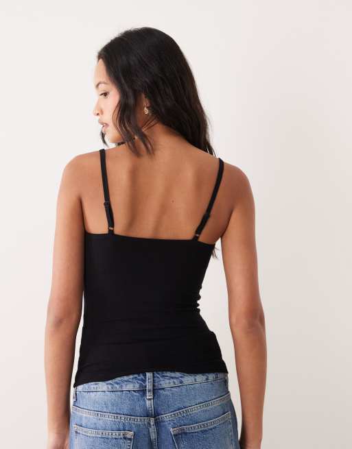 Cotton On – Sleep Recovery – Triangel-Camisole in Schwarz , 4 von 4