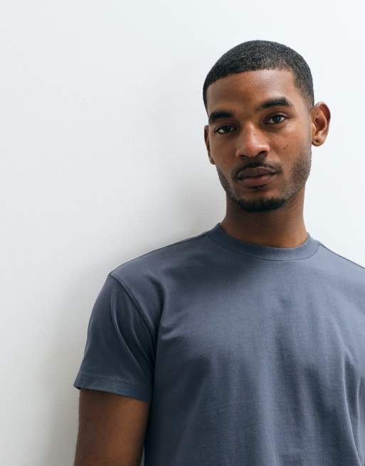 Cotton On slim fit t-shirt in denim blue, 5 of 5