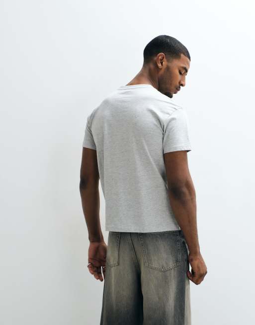 Cotton On slim fit t-shirt in grey marle, 4 of 5