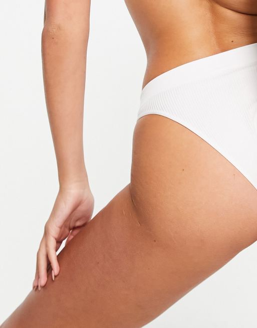 Cotton On - Slip sgambati bianchi senza cuciture in coordinato, 2 di 4