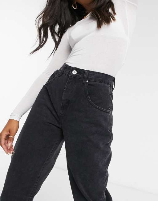 Cotton On slouch mom jean in black ASOS