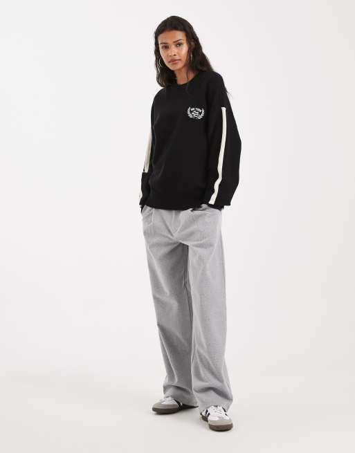 Cotton On slouchy knit sweater in black | ASOS