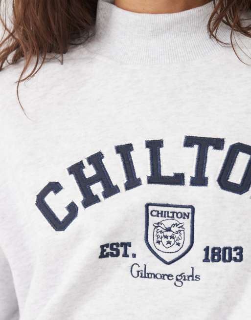 Cotton On smock neck sweatshirt in grey marle, 4 of 4