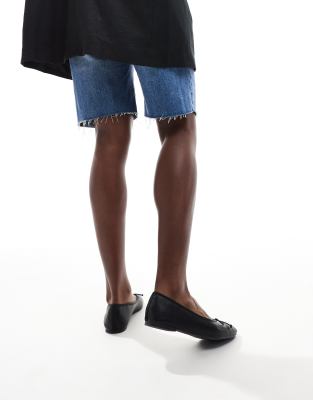 Cotton:on Cotton On Smooth Black Classic Ballet Flats In Black