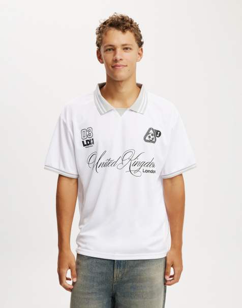 Cotton On Soccer jersey in white - view 1