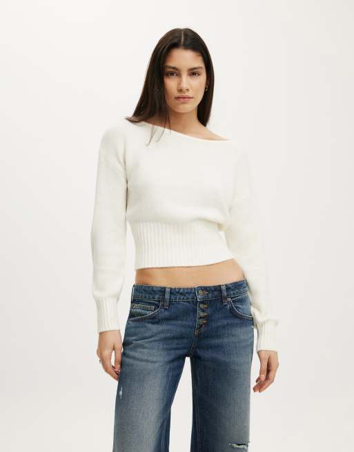Cotton On Softest luxe off shoulder knit in porcelain, 2 of 4