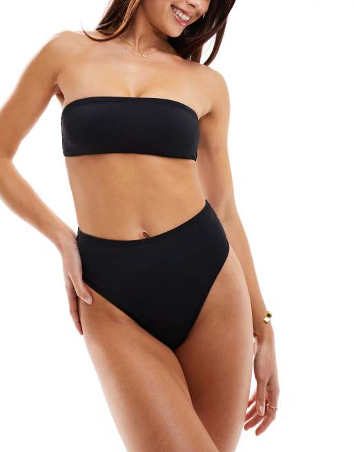 Cotton On - Sort bandeau-bikinitop 