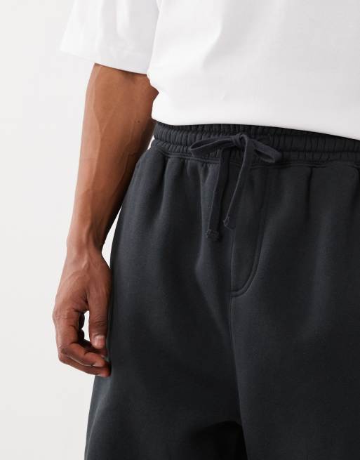 Cotton On - Sorte forvaskede og superbaggy joggingbukser med tætsiddende benåbninger, 5 af 5