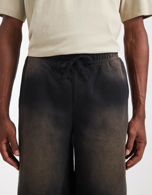 Cotton On - Sorte posede fleece-shorts, 4 af 5