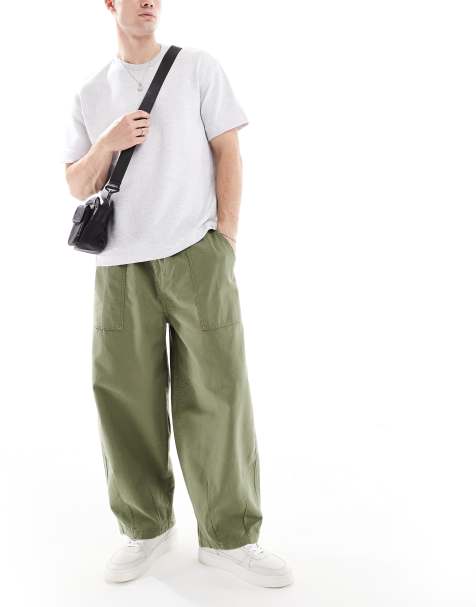Cotton On super baggy balloon trousers in military green