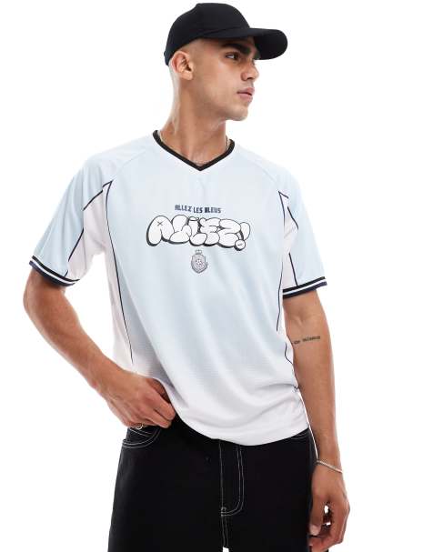 Cotton On – Sportliches Oversize-T-Shirt mit „Allez les Bleus“-Grafik - view 1