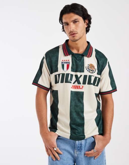 Cotton On sports jersey in pine needle green and white stripes, 5 of 5