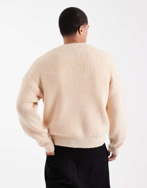 Cotton On – Stenfärgad, fluffigt stickad topp med boxig passform och rund halsringning, 3 av 5