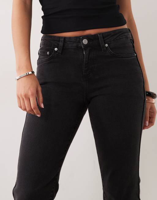 Cotton On – Stovepipe-Jeans in Schwarz mit Leopardenmuster und mittelhohem Bund, 5 von 5