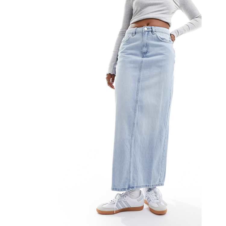 【関税＆送料込み】Off-White Blue Cotton Denim Skirt Cotton On denim mini skirt in blue | ASOS