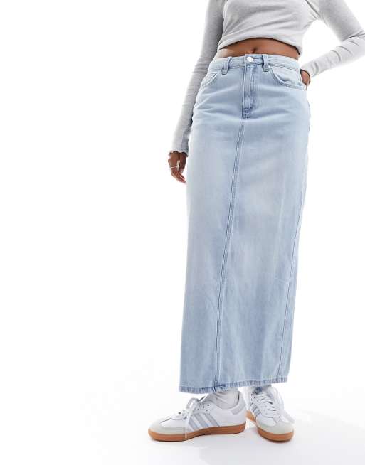 Long denim skirt cotton on hotsell