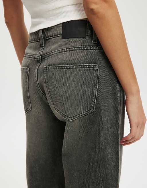 Cotton On – Straight Jeans in Schwarz mit niedrigem Bund, 3 von 4