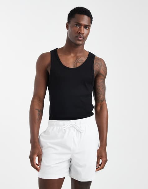 Cotton On – Stretch-Badeshorts in Weiß - view 1