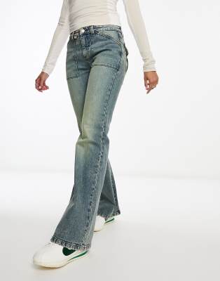 Cotton:on Cotton On Stretch Bootleg Jeans In Blue