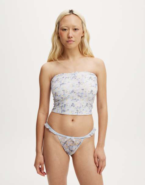 Cotton  On Stretch lace bandeau in multi  - view 1