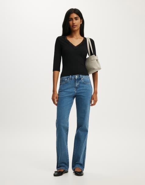Cotton On Stretch slim straight jean in blue