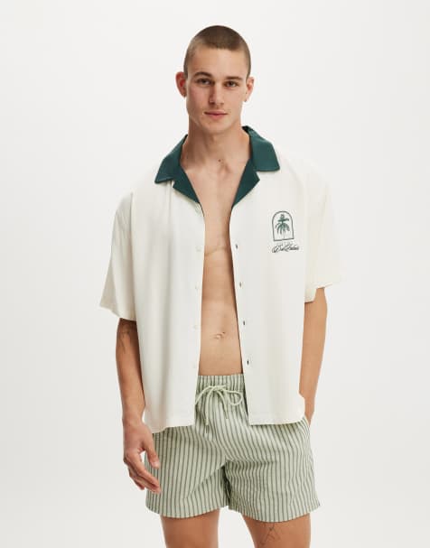 Cotton On Stretch swim short in green - view 1