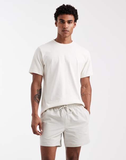 Cotton On stretch swim shorts in stone - view 1