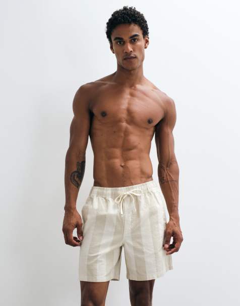 Cotton On stretch zwemshort in steenkleurige streep - view 1