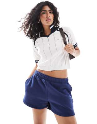 Cotton On - Strickshorts in Marineblau