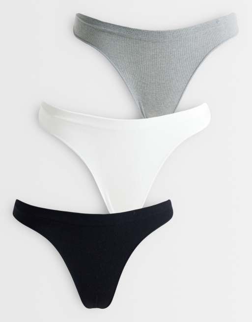 Cotton On string taille haute sans coutures en multicolore