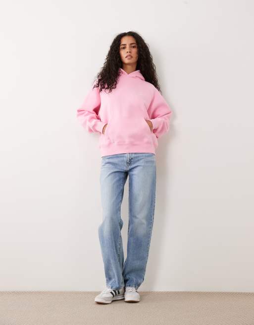Cotton On - sudadera con capucha premium de felpa con gráfico en rosa, 2 de 4
