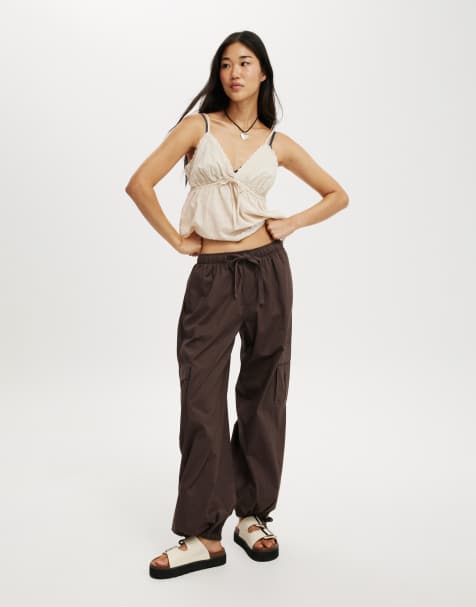 Cotton On Summer cargo pant in brown